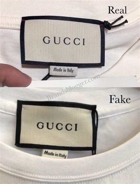 gucci fake tshirtd|authentic gucci labels.